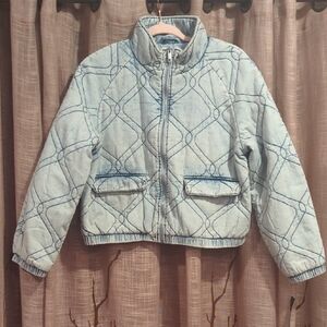 Marc New York Sky Blue Quilted Jacket